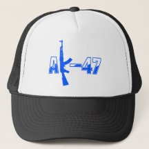 AK-47 AKMアサルトライフルのロゴブルー.png