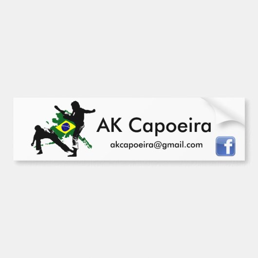 AK Capoeiraブラジルのバンパーの棒 バンパーステッカー (正面)