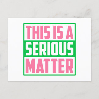 AKAこれは深刻な問題である1908 ポストカード