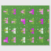 AKAラッインスパイアプ紙 |ピンクと緑 ラッピングペーパー (フラット)