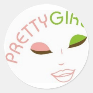 AKA かわいらし Girl ラウンドシール