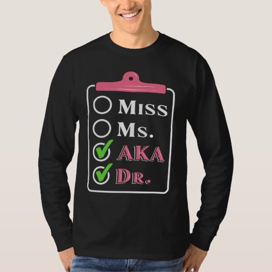 AKA Doctor Medical Worker Appreciation Graduation Tシャツ (正面)