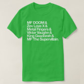 AKA MF DOOM Tシャツ (デザイン正面)
