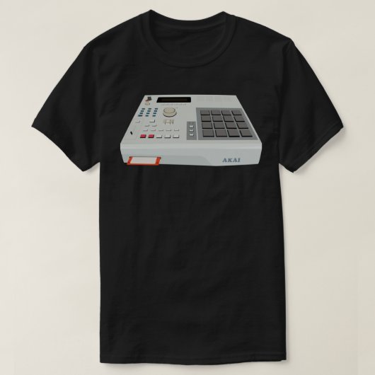 Akai MPC 2000 -ヒップホップ – サンプラクラシックーTシャツ Tシャツ (デザイン正面)