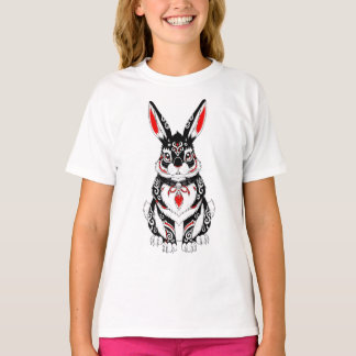 Akai Yokai Rabbit – Japanese Spirit Guardian in B Tシャツ