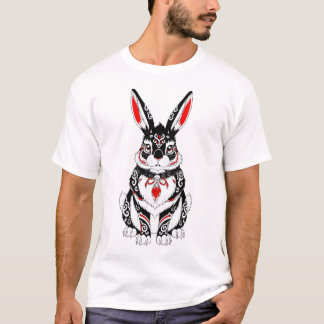 Akai Yokai Rabbit – Japanese Spirit Guardian in B Tシャツ