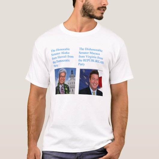akakaのmacaca    www.dmocrats.org tシャツ (正面)