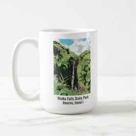 Akaka Falls Hawaii Waterfall Tropical Landscape  コーヒーマグカップ