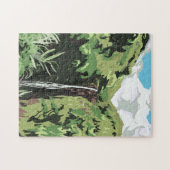 Akaka Falls Hawaii Waterfall Tropical Landscape  ジグソーパズル (横)