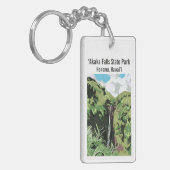 Akaka Falls Hawaii Waterfall Tropical Personalized キーホルダー (正面左)