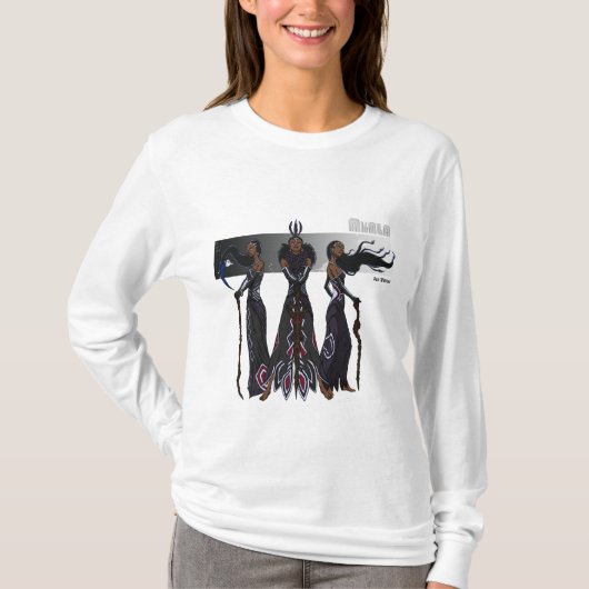 Akala Ajeの女王001A Tシャツ (正面)