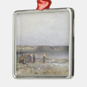 Akarattya 1885年の海岸が付いているバラトン湖 メタルオーナメント (左)