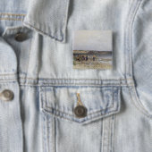 Akarattya 1885年の海岸が付いているバラトン湖 缶バッジ (インサイチュ)