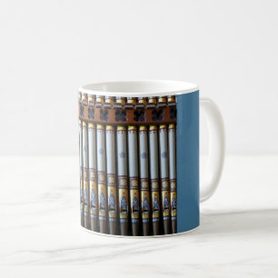 Akaroa、ニュージーランドの管器官 コーヒーマグカップ