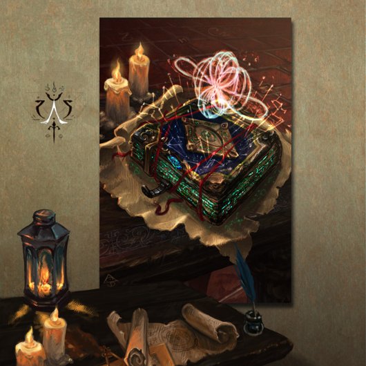 Akasha Codex - mystical esoteric fantasy art ポスター