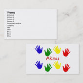 Akau 名刺 (正面/裏面)