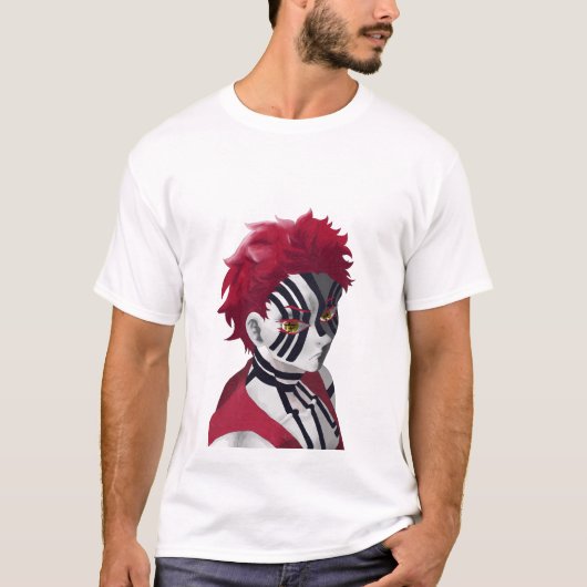 Akaza T-shirt: The Power of the Upper Moon - Demon Tシャツ (正面)