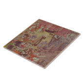 Akbar (r.1556-1605)著壊れるボートの橋 タイル (側面)