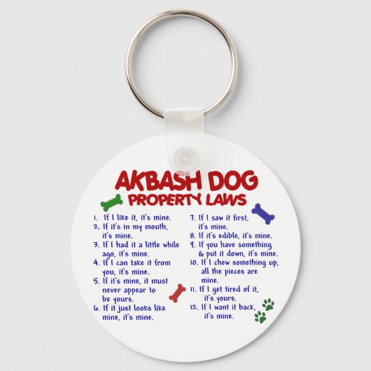 AKBASH DOGのプロパティ法2 キーホルダー (正面)