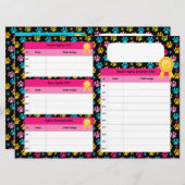 AKCアジリティとジャンパーマスタータイトルトラッカーカード (正面/裏面)