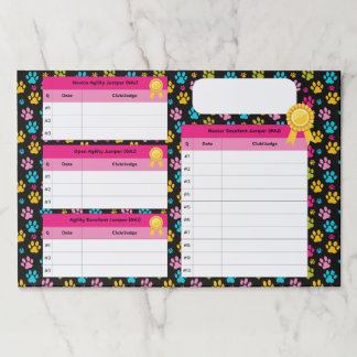 AKCアジリティ・マスター・ジャンパー・タイトル・トラッカー・紙・パッド ペーパーパッド