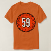 Akeem DavisGaither Number 59 Jersey Cincinnati Ben Tシャツ (デザイン正面)