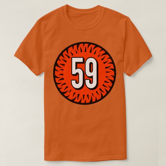 Akeem DavisGaither Number 59 Jersey Cincinnati Ben Tシャツ (デザイン正面)