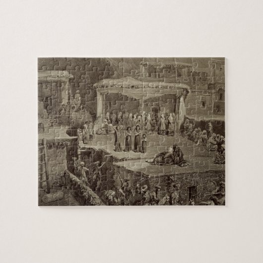 Akhaltchi、Dagestの台なしの葬儀 ジグソーパズル (横)