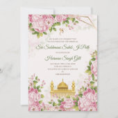 Akhand Path Digital or Sukhmani path invitation 招待状 (正面)