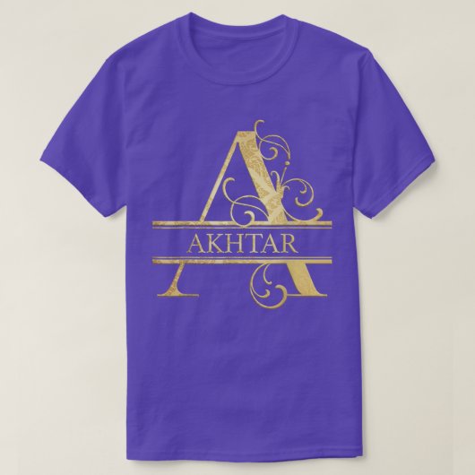 Akhtar Name  Tシャツ (デザイン正面)