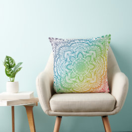 Aki Mandala Throw Pillow クッション