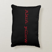 Akiki -: Natchiqプリント付き枕 アクセントクッション (裏面(縦))