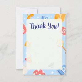 Akiliと私の赤ちゃんシャワーサンキューカード サンキューカード