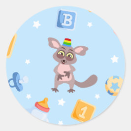 Akiliと私の赤ちゃんシャワーステッカー ラウンドシール