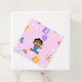 Akiliと私の赤ちゃんシャワーメッセージカード フェイバータグ (インサイチュ)