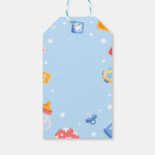 Akiliと私の赤ちゃんシャワー ギフトタグ (裏面)