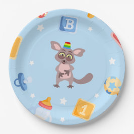 Akiliと私ベビーシャワー紙プレート ペーパープレート