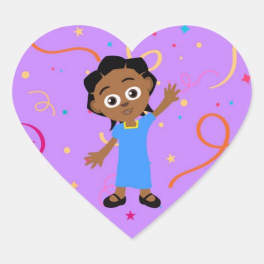 Akiliステッカー ハートシール (正面)