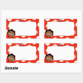 Akili名タグステッカー 長方形シール (シート)