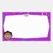 Akili名タグステッカー 長方形シール (正面)