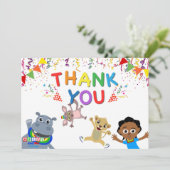 Akili & Friendsサンキューカード（水平） サンキューカード (スタンド正面)