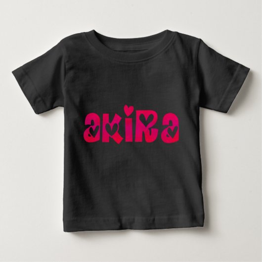 Akira (ハート) ベビーTシャツ (正面)