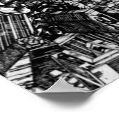 Akira cyberpunk city explosionマンガストリップ ポスター (角)