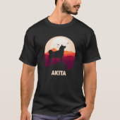 Akita and Moon Halloween  1 Tシャツ (正面)