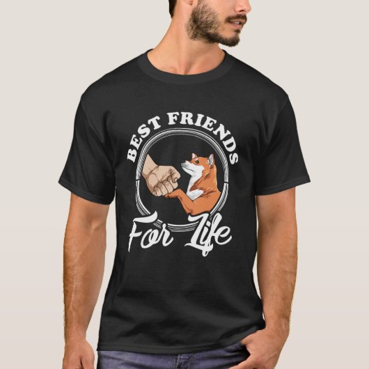 Akita  Best Friends For Life  Akita Tシャツ (正面)