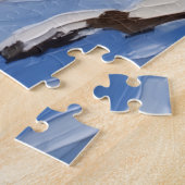 Akita Christmas Boat Holiday ジグソーパズル (側面)