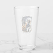 Akita Dog Halloween Square タンブラーグラス (裏面)