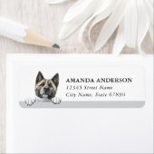 Akita Dog Return Address Labels ラベル (インサイチュ)