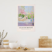 Akita Inu Bathroom Art Print Monet Style Dog Lover ポスター (キッチン)