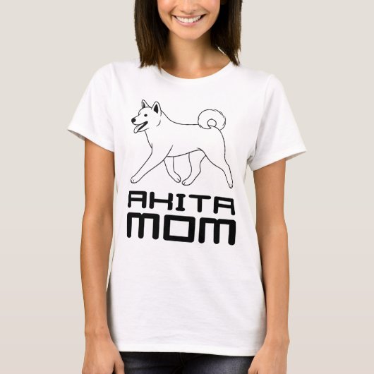 Akita Mom T-Shirt Tシャツ (正面)
